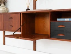 Étagère modulaire en teck, design danois, années 1960, fabriquée au Danemark