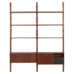 Étagère modulaire en teck, design danois, années 1960, fabriquée au Danemark