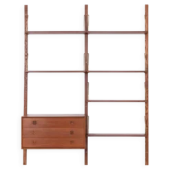 Étagère modulaire en teck, design danois, années 1960, fabriquée au Danemark