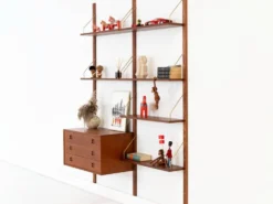 Étagère modulaire en teck, design danois, années 1960, fabriquée au Danemark