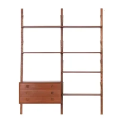 Étagère modulaire en teck, design danois, années 1960, fabriquée au Danemark