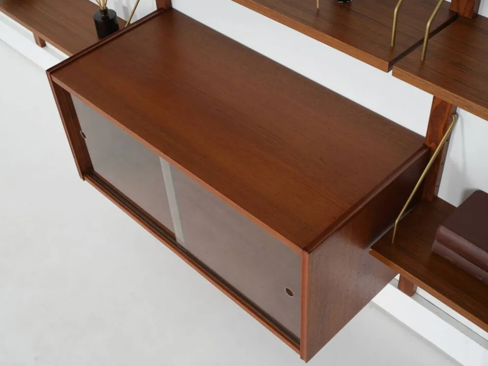 Étagère modulaire en teck, design danois, années 1960, fabriquée au Danemark