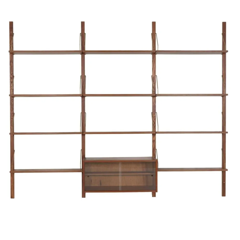 Étagère modulaire en teck, design danois, années 1960, fabriquée au Danemark