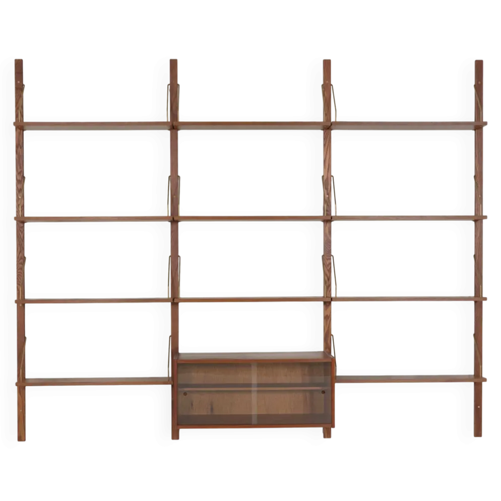 Étagère modulaire en teck, design danois, années 1960, fabriquée au Danemark