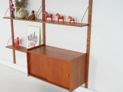 Étagère modulaire en teck, design danois, années 1960, fabriquée au Danemark