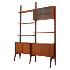Étagère modulaire en teck par Blindh, Norvège années 1960