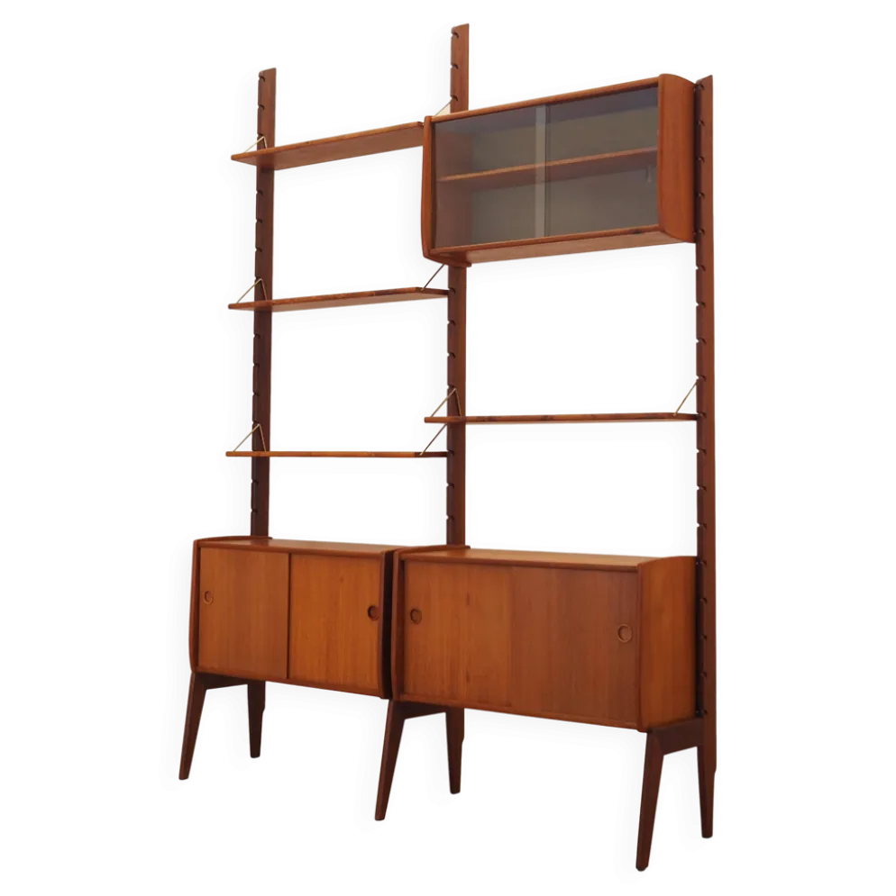 Étagère modulaire en teck par Blindh, Norvège années 1960