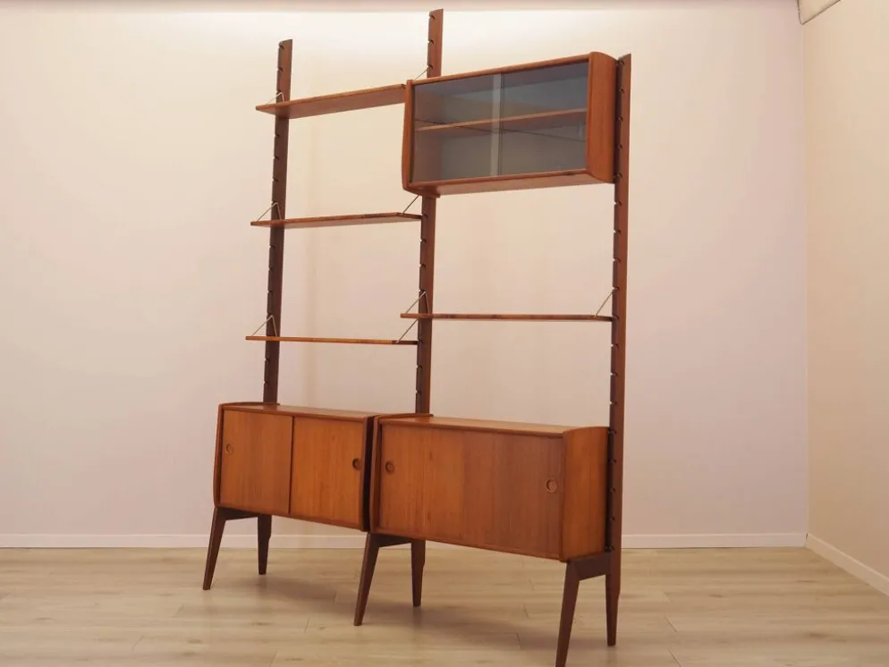 Étagère modulaire en teck par Blindh, Norvège années 1960