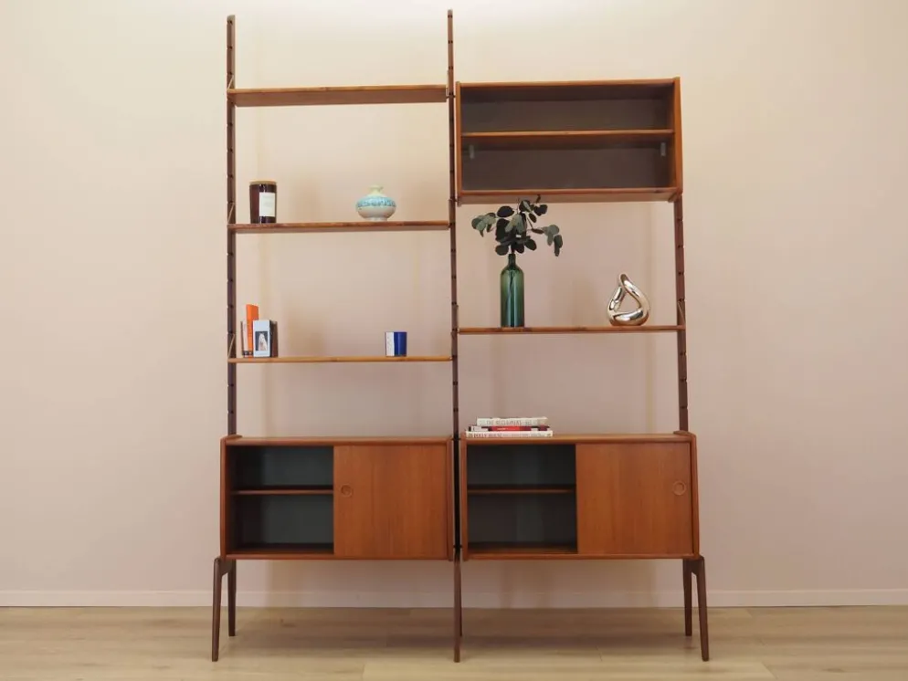 Étagère modulaire en teck par Blindh, Norvège années 1960