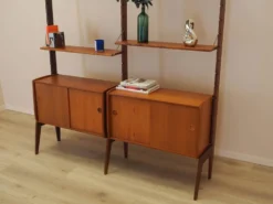 Étagère modulaire en teck par Blindh, Norvège années 1960