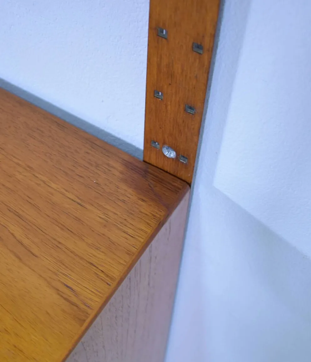 Étagère modulaire en teck par HG Furniture années 1960 vintage scandinave