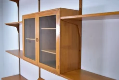 Étagère modulaire en teck par HG Furniture années 1960 vintage scandinave
