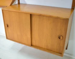 Étagère modulaire en teck par HG Furniture années 1960 vintage scandinave