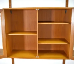 Étagère modulaire en teck par HG Furniture années 1960 vintage scandinave