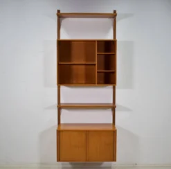 Étagère modulaire en teck par HG Furniture années 1960 vintage danois