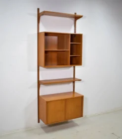 Étagère modulaire en teck par HG Furniture années 1960 vintage danois
