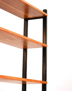 Étagère modulaire scandinave en teck et bois laqué, années 1960