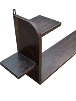 Étagère murale Art Déco en chêne, années 1920