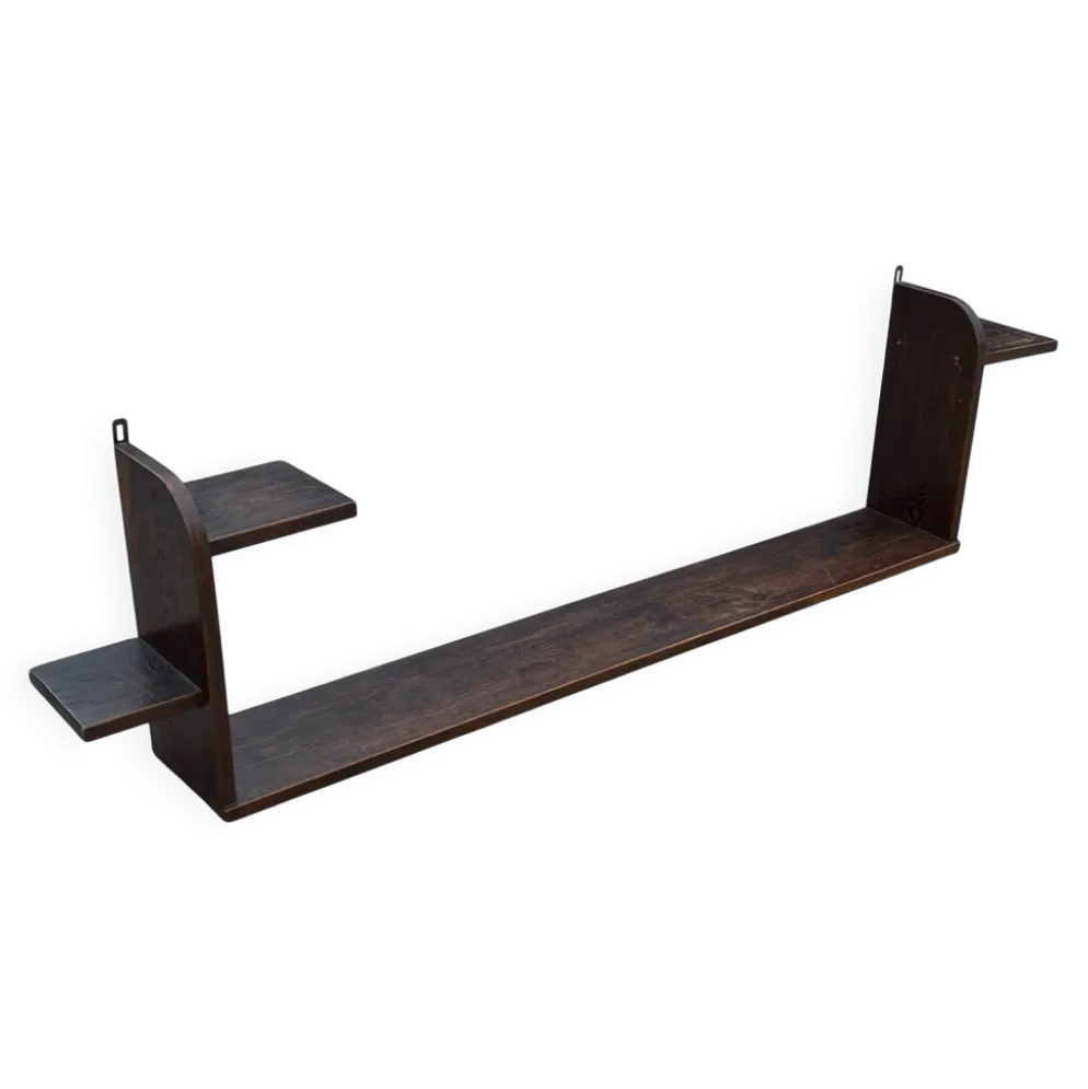 Étagère murale Art Déco en chêne, années 1920