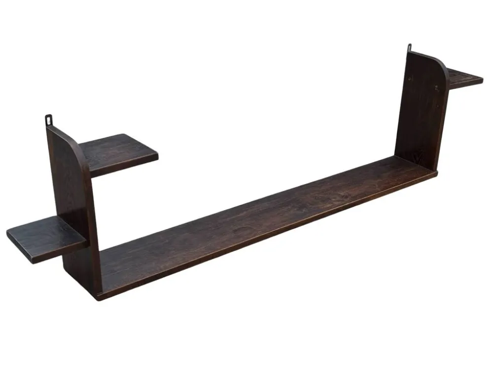 Étagère murale Art Déco en chêne, années 1920