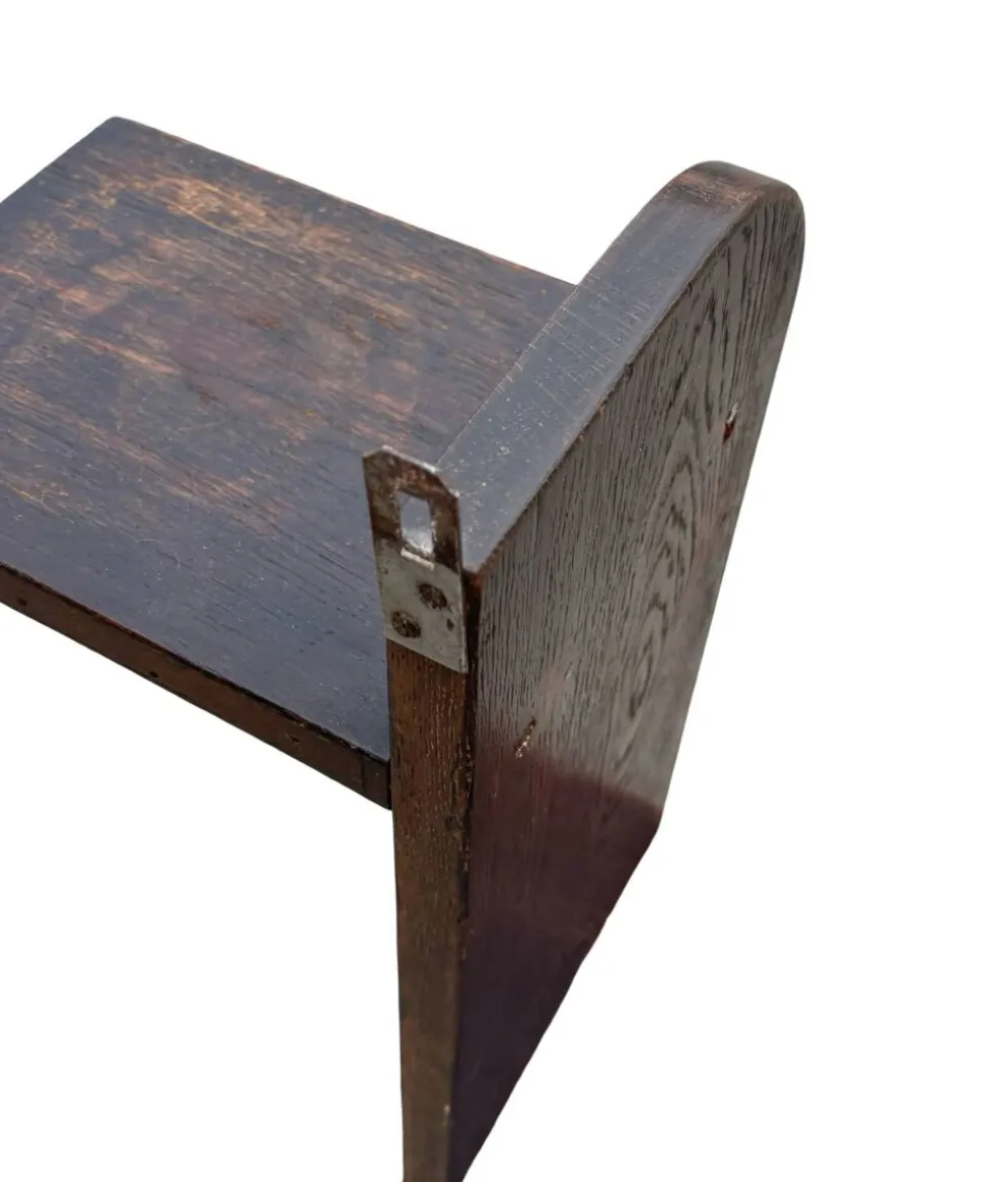 Étagère murale Art Déco en chêne, années 1920