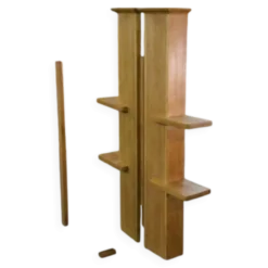 Étagère murale avec miroir orientable par Guillerme et Chambron pour Votre Maison 1960’s