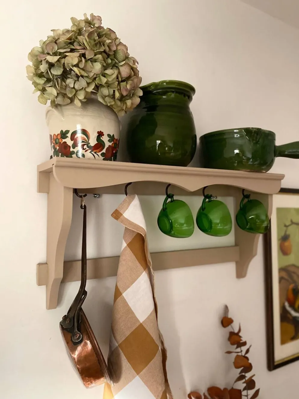 Étagère murale en bois ancien