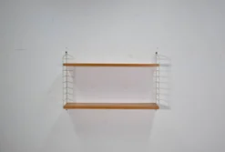 Étagère murale en corde par Kajsa et Nisse Strinning années 1960 scandinave