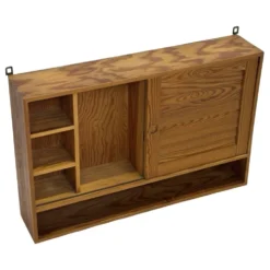 Étagère murale en pin vintage des années 1970