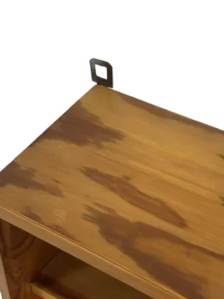 Étagère murale en pin vintage des années 1970