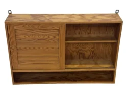 Étagère murale en pin vintage des années 1970
