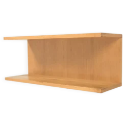 Étagère murale en placage de bois blond