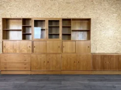 Étagère murale en teck des années 1960-1970 de HG Furniture Danemark
