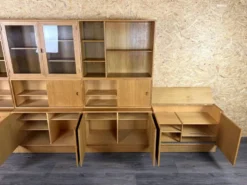 Étagère murale en teck des années 1960-1970 de HG Furniture Danemark