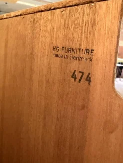 Étagère murale en teck des années 1960-1970 de HG Furniture Danemark