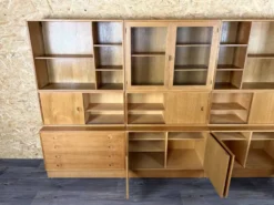 Étagère murale en teck des années 1960-1970 de HG Furniture Danemark
