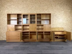 Étagère murale en teck des années 1960-1970 de HG Furniture Danemark