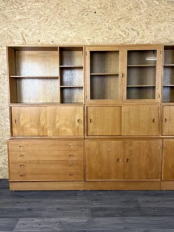 Étagère murale en teck des années 1960-1970 de HG Furniture Danemark