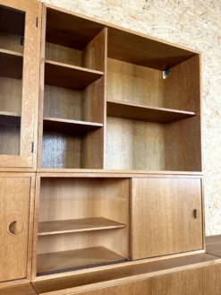 Étagère murale en teck des années 1960-1970 de HG Furniture Danemark