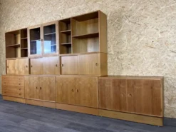Étagère murale en teck des années 1960-1970 de HG Furniture Danemark