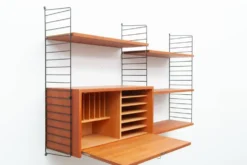 Étagère murale en teck par Kajsa et Nisse Strinning, années 1950