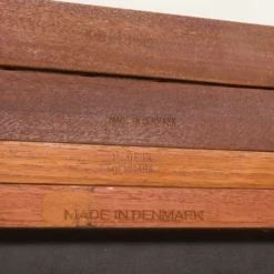 Étagère murale en teck Poul Cadovius avec un bureau, Cado années 1960.