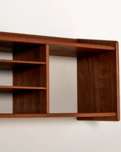 Étagère murale en teck scandinave, années 1950/1960