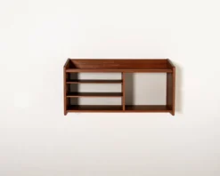 Étagère murale en teck scandinave, années 1950/1960