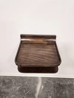 Étagère murale flottante des années 60 – Contreplaqué de style mid-century