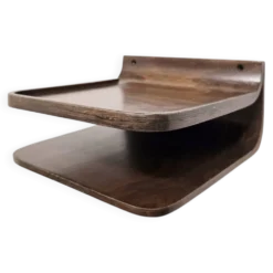 Étagère murale flottante des années 60 – Contreplaqué de style mid-century