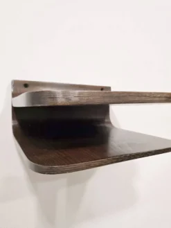 Étagère murale flottante des années 60 – Contreplaqué de style mid-century