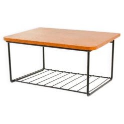 Étagère murale flottante vintage, support en teck design des années 60