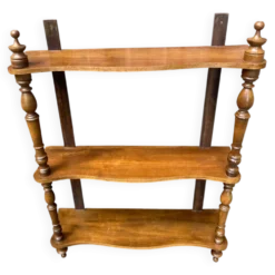 Étagère murale Louis Philippe vintage bois massif du XIXème siècle