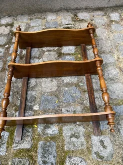 Étagère murale Louis Philippe vintage bois massif du XIXème siècle
